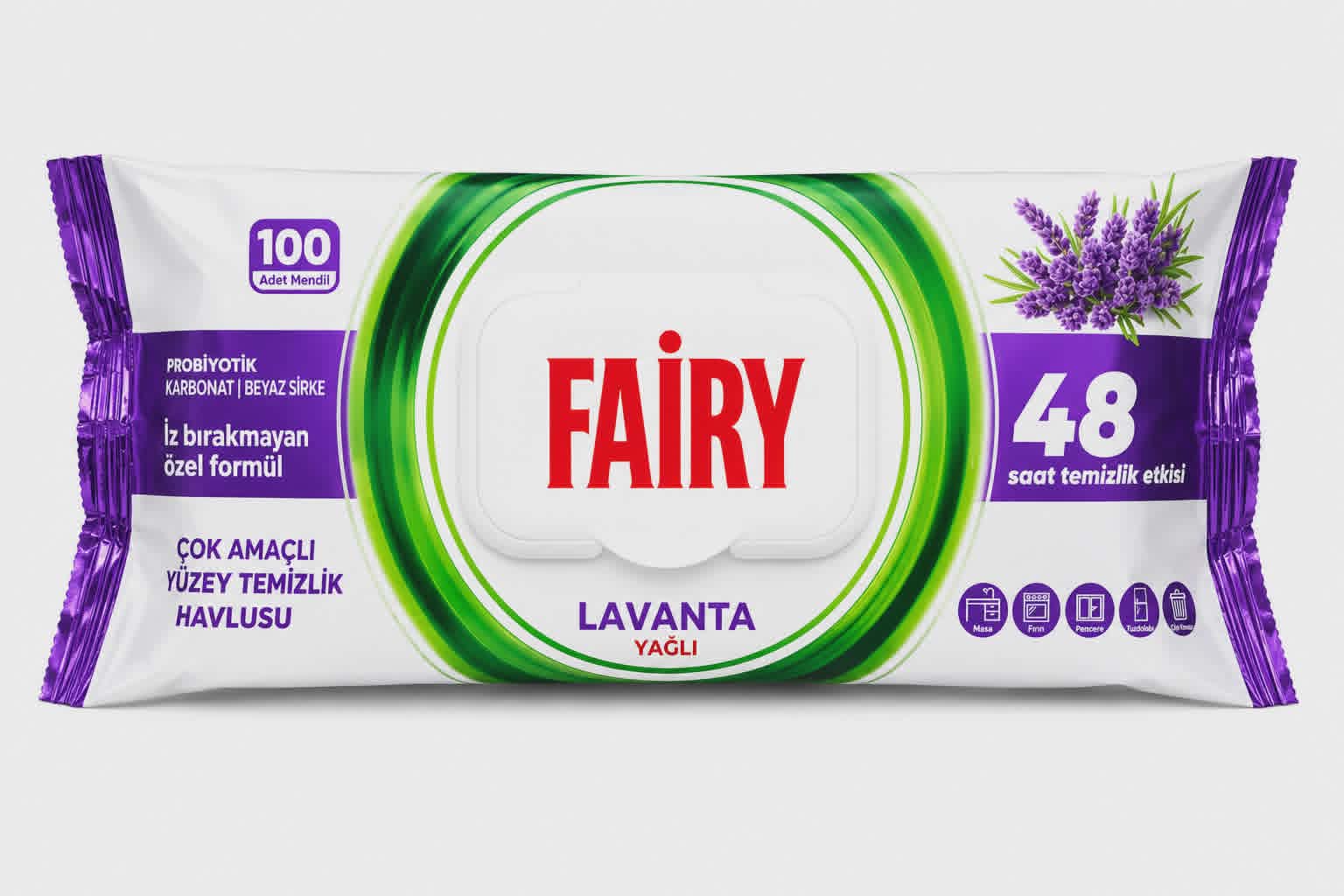 Fairy drėgnos universalios vienkartinės valymo šluostės